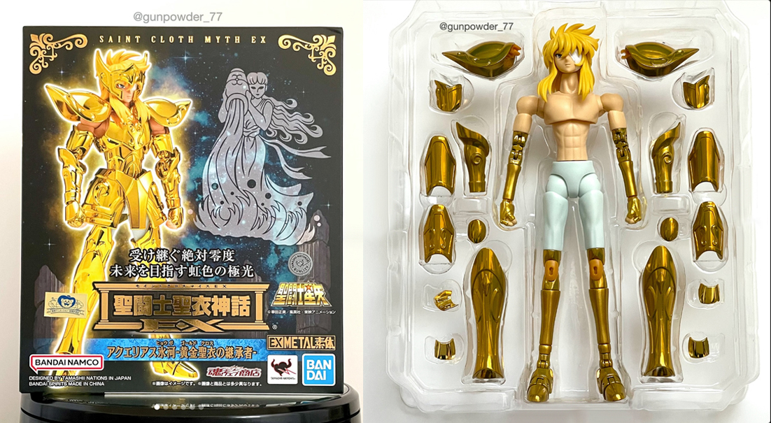 聖闘士聖衣神話EX ライブラ紫龍 & アクエリアス氷河 聖闘士聖衣