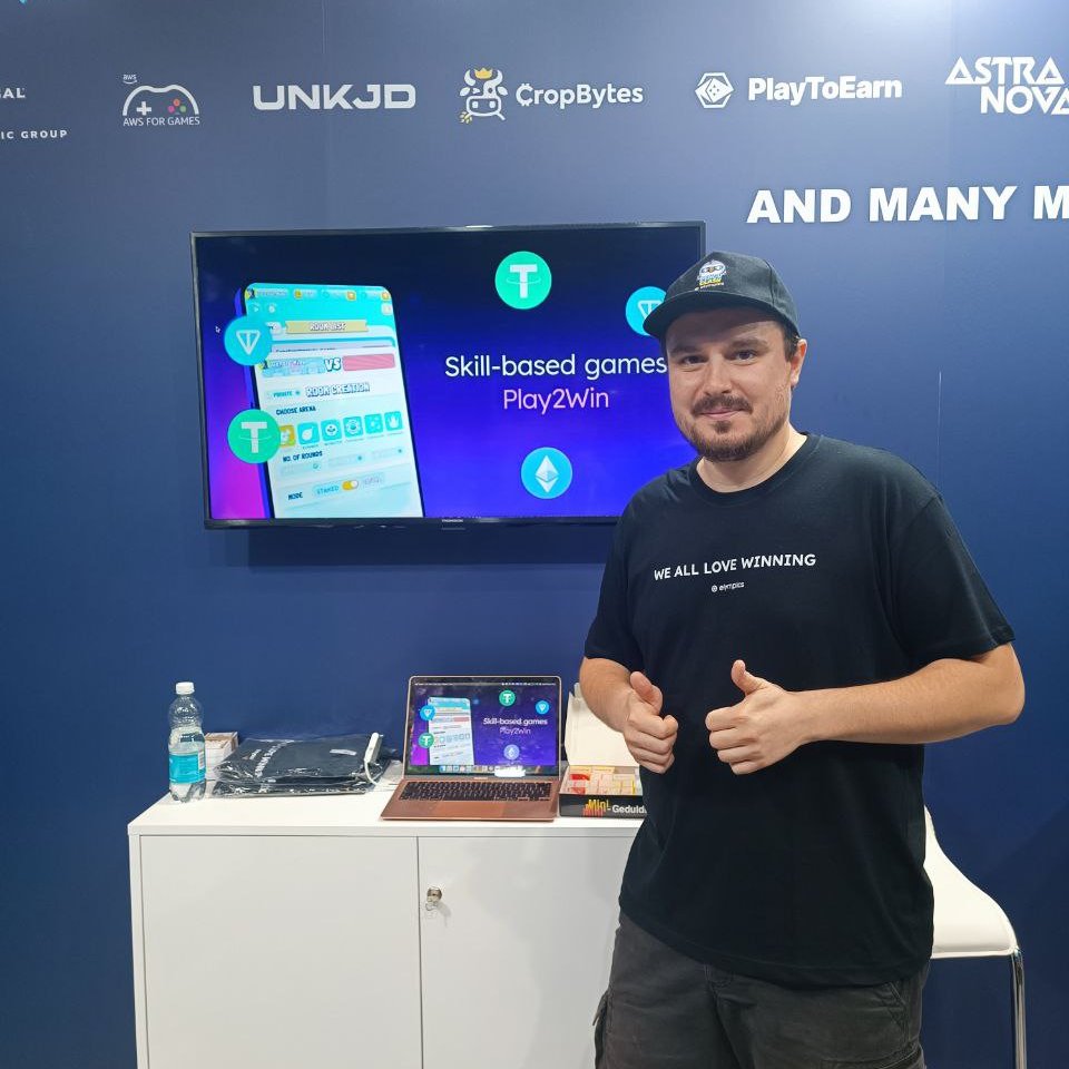 elympics_ai's tweet photo. Day 1 at Gamescom w/ @BGameAlliance ✅

We're spreading the Play2Win vision, meeting founders, and connecting with a ton of games + players.

Big thanks to everyone who came by the booth!
See you on Day 2. 🎮 https://t.co/8dkGNRRkLl