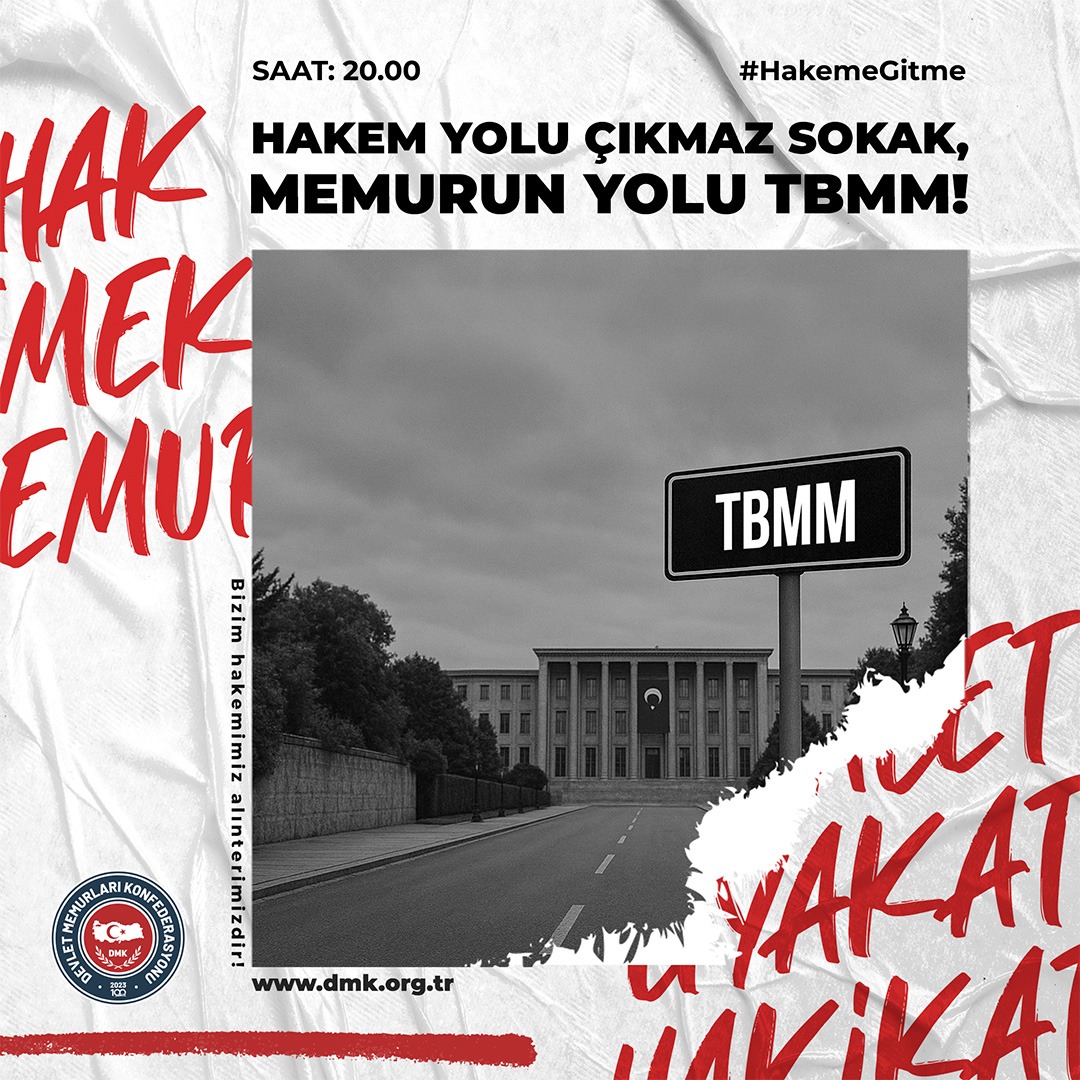 1invitro's tweet photo. 🚫 Hakem yolu çözüm değil, çıkmaz sokak!
📍 Memurun yolu TBMM’den geçer, başka yol yok!

Memurun alın teri pazarlık masasında heba edilemez,
hakem heyetine terk edilemez!#HakemeGitme https://t.co/fJDM62b9uo