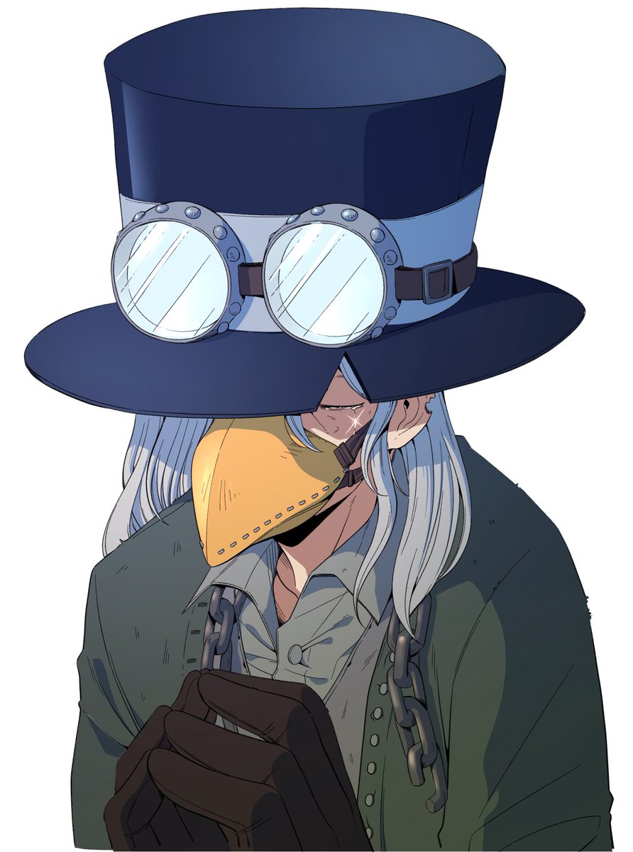 Marpisa4's tweet photo. #TRPG_트친소
연초에 진행했던 CoC 바다의 이스마엘에서 사용한 캐릭터.
무진장 못생겨서 저런 마스크와 모자를 꾹꾹눌러쓰고 다녔습니다 https://t.co/V9VzLIPW5H