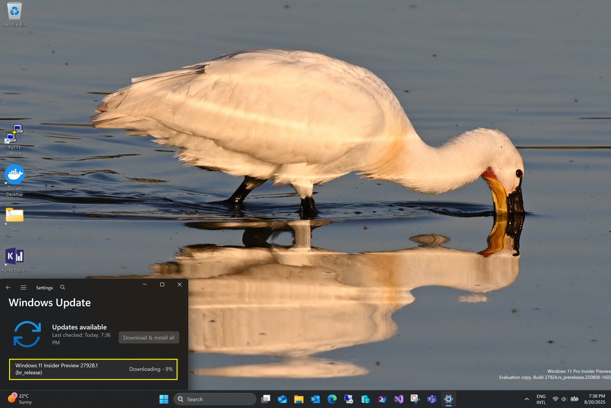 James van den Berg MVP ☁ (@jamesvandenberg) on Twitter photo Installing Windows 11 Insider Preview Build 27928 🚀
aka.ms/wip27928
#Windows11 #WindowsInsiders #MVPBuzz Together with <a href="/maisondasilva/">Maison da Silva 🇧🇷 Microsoft MVP</a> <a href="/aavdberg/">André van den Berg - MVP 🇳🇱 🐱👤 🇺🇦</a> <a href="/ErikMoreau/">Erik Moreau #MVP #MODERNDESKTOP 🇧🇪</a> #flying
<a href="/windowsinsider/">Windows Insider Program</a> <a href="/JenMsft/">Jen Gentleman 🌺</a> <a href="/amanda_lango/">Amanda Langowski</a> <a href="/NorthFaceHiker/">Jason Howard</a> <a href="/brandonleblanc/">Brandon LeBlanc</a> <a href="/megahoch/">Megan Gremmell</a>
Happy Testing 💻 Installing Windows 11 Insider Preview Build 27928 🚀
aka.ms/wip27928
#Windows11 #WindowsInsiders #MVPBuzz Together with <a href="/maisondasilva/">Maison da Silva 🇧🇷 Microsoft MVP</a> <a href="/aavdberg/">André van den Berg - MVP 🇳🇱 🐱👤 🇺🇦</a> <a href="/ErikMoreau/">Erik Moreau #MVP #MODERNDESKTOP 🇧🇪</a> #flying
<a href="/windowsinsider/">Windows Insider Program</a> <a href="/JenMsft/">Jen Gentleman 🌺</a> <a href="/amanda_lango/">Amanda Langowski</a> <a href="/NorthFaceHiker/">Jason Howard</a> <a href="/brandonleblanc/">Brandon LeBlanc</a> <a href="/megahoch/">Megan Gremmell</a>
Happy Testing 💻
