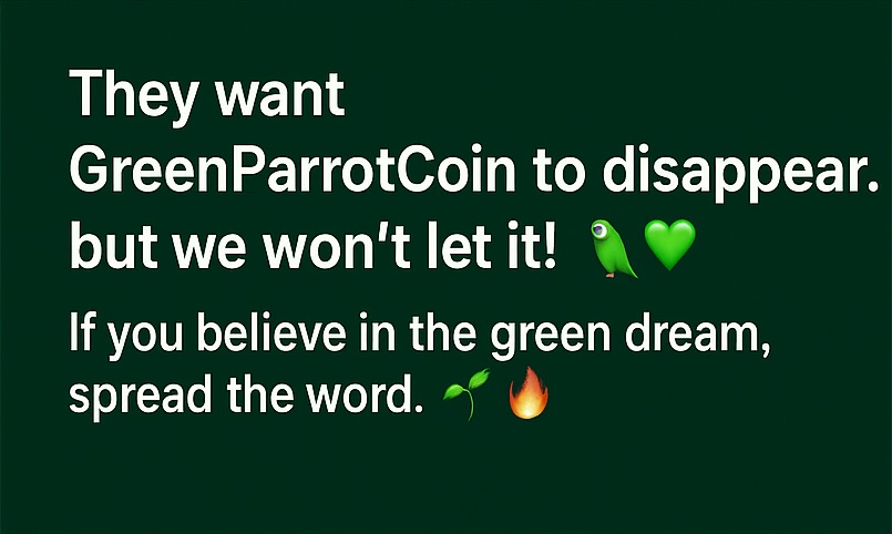GreenParrotCoin's tweet photo. Where to buy: https://t.co/miwye8TImc Telegrama: https://t.co/IBfUdPtuu2 #Sol #Solana #GreenParrotCoin #GreenParrotCoin
@elonmusk https://t.co/xzRcrllFti