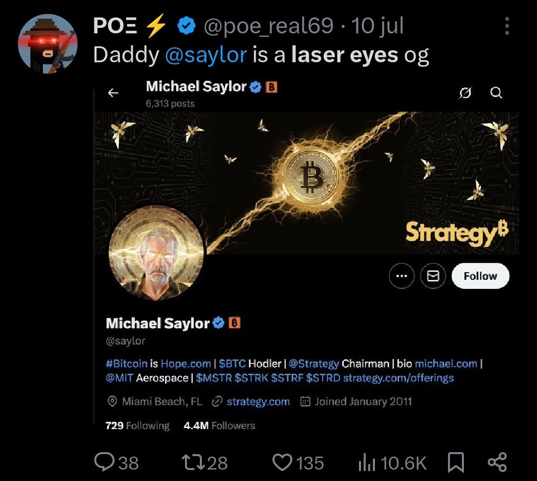 $LASER EYES tweet media