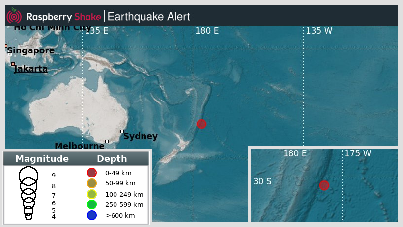 Raspberry Shake Earthquake Channel (@raspishakeq) on Twitter photo Preliminary M5.0 #Earthquake
ID: #rs2025qjiztj
932km from #Ruatoria, #KermadecIslands
2025-08-20 17:13 UTC
Source: #EMSC
<a href="/raspishake/">Raspberry Shake</a>
Join the largest #CitizenScience EQ community ➡ raspberryshake.org
EVENT ➡ stationview.raspberryshake.org/#?event=rs2025… Preliminary M5.0 #Earthquake
ID: #rs2025qjiztj
932km from #Ruatoria, #KermadecIslands
2025-08-20 17:13 UTC
Source: #EMSC
<a href="/raspishake/">Raspberry Shake</a>
Join the largest #CitizenScience EQ community ➡ raspberryshake.org
EVENT ➡ stationview.raspberryshake.org/#?event=rs2025…