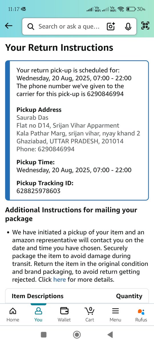 dassaurab's tweet photo. @amazonIN @amazon @amazonCOMPLAIN 
Pathetic service from Amazon while returning my item, the delivery keep on rejecting my request and even CC executive despite escalation unable to help. I want my item to be returned and get the refund to buy another for my baby. https://t.co/jmDiCYYcmG