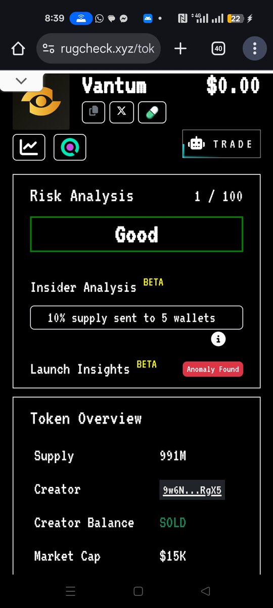 KasVibeKRC20's tweet photo. 🔥 $VANTUM is down 98% — and that’s EXACTLY why we’re 👀
✅AI-powered, privacy-first
✅Built with Quantum and Zero-K in mind
✅Creator wallet: 0%
✅Clean slate, no VC
CA
Hfm5LMEHXAGYuq2ofT1opYuDeE6Eg4wyTydL5wZfpump
#SkyNani #VANTUM #1000X
#ZK #AIchain #100xHunt #Solana https://t.co/fQLdvQeFJJ