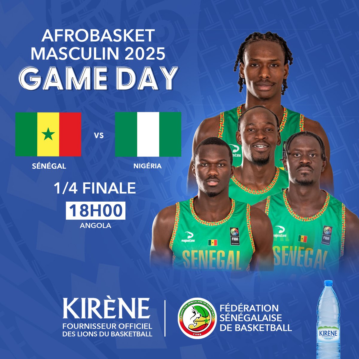 Go pour ce 1/4 de finale 🔥🏀
Bonne chance à nos lions !

#kirène
#fournisseurofficieldeslions
#fsbb