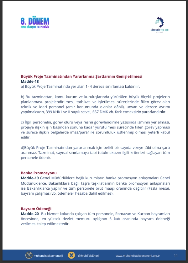 Güvenli ve adil çalışma koşulları, teknik personelin hakkıdır. #KamuMuhendisiYoksayılıyor <a href="/MuhTekEnerji/">MÜHENDİS TEK-SEN ENERJİ</a> <a href="/Akparti/">AK Parti</a> <a href="/MHP_Bilgi/">MHP</a>