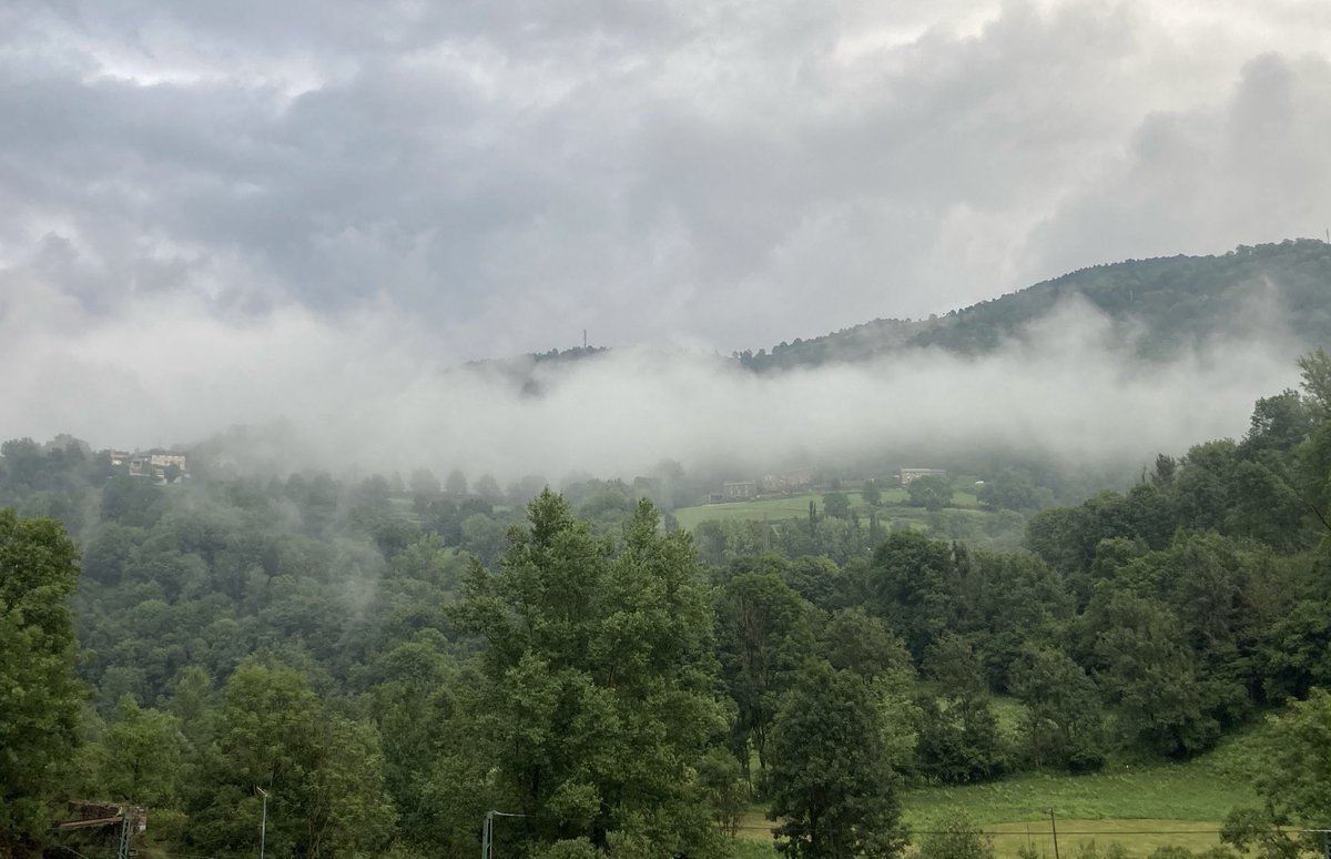Cel ennuvolat i boires baixes a prop de Queralbs, després del ruixat d’avui ⁦@eltempsTV3⁩ ⁦<a href="/P4Estacions/">Projecte 4 Estacions</a>⁩ ⁦<a href="/vallderibes/">Vall de Ribes</a>⁩ ⁦<a href="/MeteoRibes/">MeteoRibes</a>⁩ ⁦<a href="/alcantara_alb/">Alberto Alcántara</a>⁩ ⁦<a href="/SergiLoras/">Sergi Loras Gironès</a>⁩ ⁦<a href="/AlfredRPico/">Alfred Rodríguez Picó</a>⁩ #Queralbs