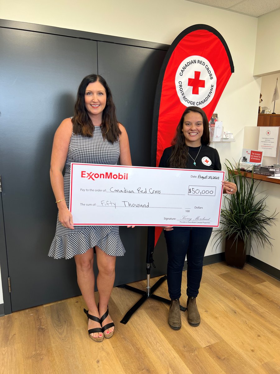 exxonmobilcan's tweet photo. @redcrosscanada https://t.co/PanRgApELS