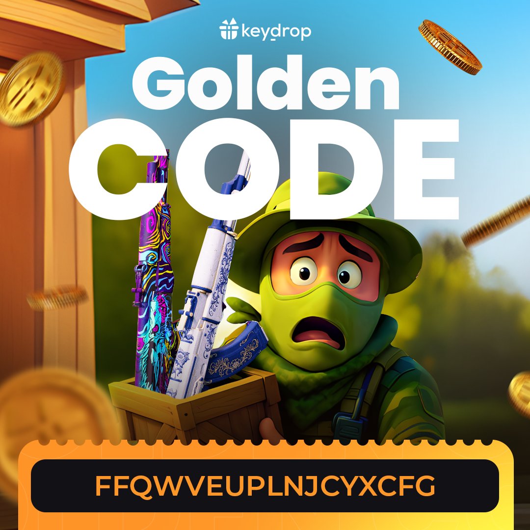 keydropcom's tweet photo. 🔥 GOLDEN CODE 🔥

Limited Uses – Open Gold Area Cases &amp; Join the Skin Rush for FREE!
Claim gold in "USE CODE" tab! 📥

💰 Get FREE $0,50 and +20% Deposit Bonus! Join $15,000 Giveaway ➡️ https://t.co/zAUhDqVaXp https://t.co/wC03YZAdST