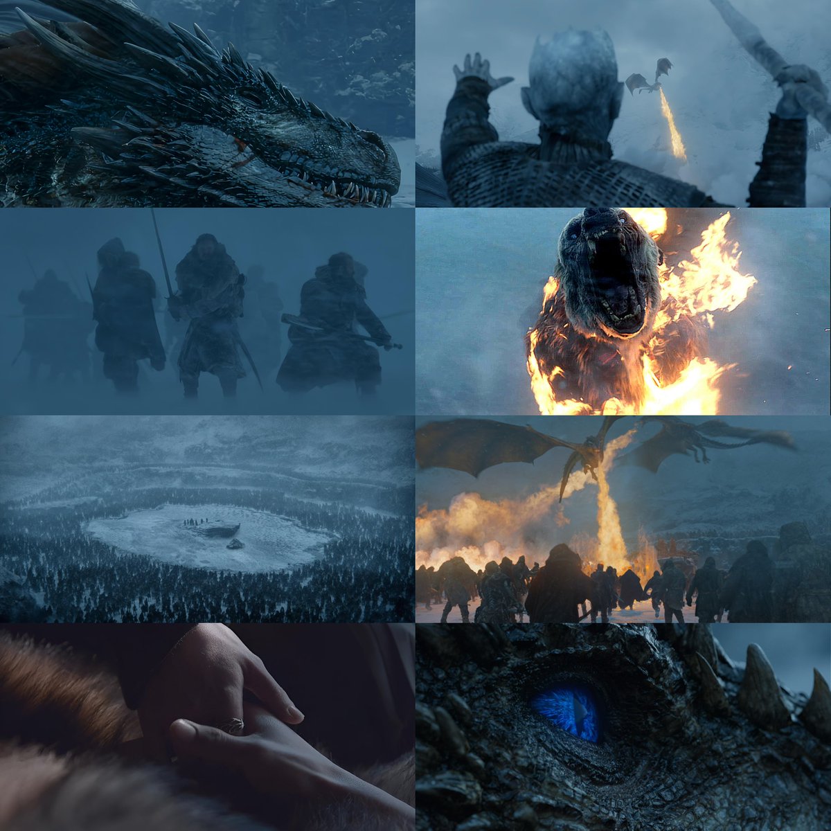 ThroneDFer's tweet photo. Il y a de cela 8 ans l’Épisode 6 de la Saison 7 de Game of Thrones ‘‘Au-delà du Mur’’ était diffusé📸📺…. https://t.co/1OUJ50KIUF