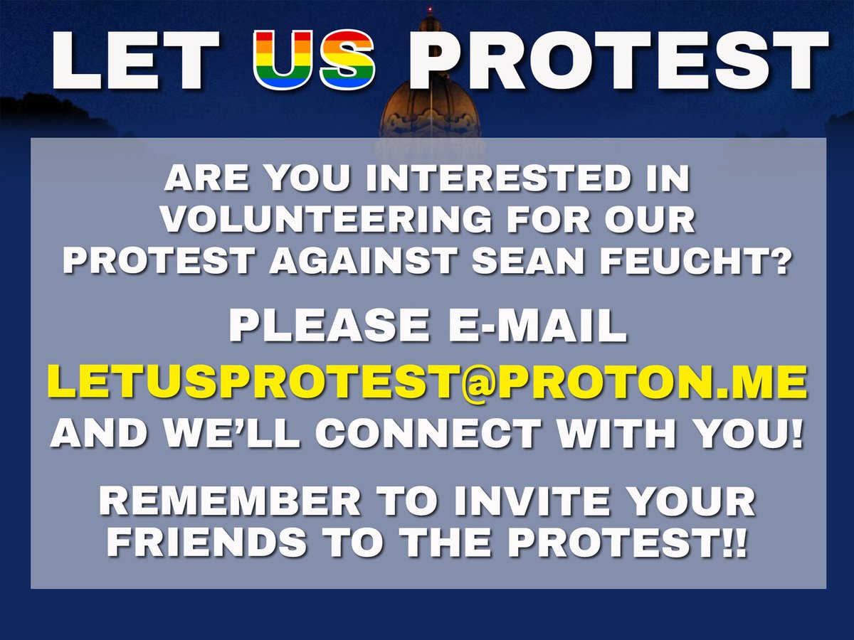 letusprotest's tweet photo. We'll have volunteers on site wearing safety vests and lanyards with name tags for easy identification. If you have any questions or concerns, please talk to one of our awesome volunteers!

If you are still interested in joining as a volunteer, please reach out below! https://t.co/buoHrY960X