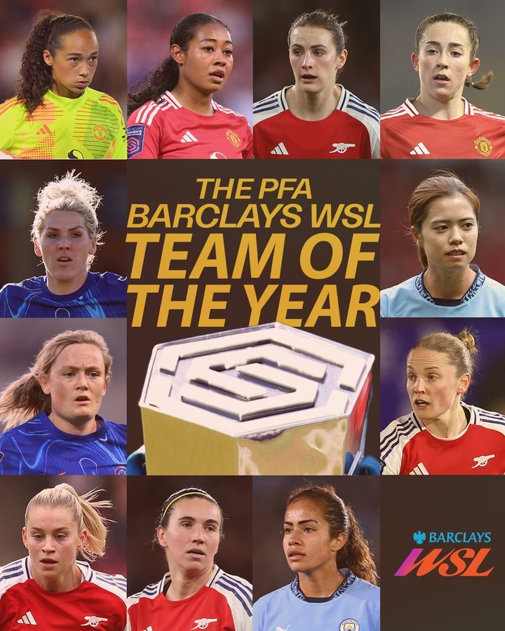 Chelsea women won the treble 🏆🏆🏆, in fact won all the trophies in England by going invincible in all competitions but other clubs players decided to vote for Arsenal and Manchester United players that were selected to compete with Chelsea players for the PFA awards and picked