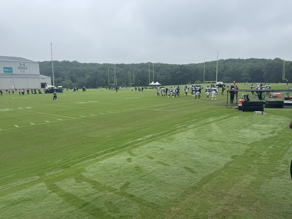 A cloudy day at the Baltimore Ravens training camp. ☁️