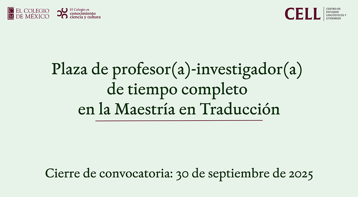 El Colegio de México tweet media