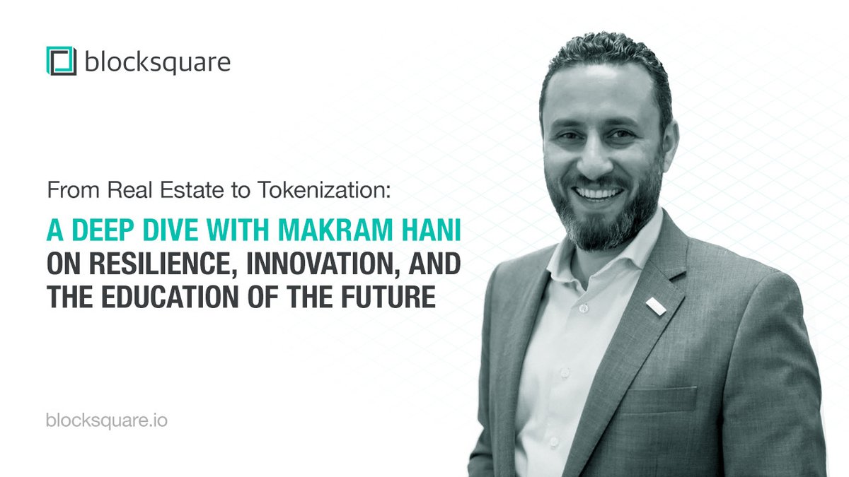 Blocksquare (@blocksquare_io) on Twitter photo From Lebanon’s mountains to leading tokenized real estate, <a href="/makconcept/">Makram Hani</a>’s journey is one of resilience and reinvention.
Our latest blog covers DisruptEd Episode 8 featuring our COO <a href="/makconcept/">Makram Hani</a> and his vision for Real Estate 6.0.
Read it here 👇
loom.ly/sCkzuR4
#RWA From Lebanon’s mountains to leading tokenized real estate, <a href="/makconcept/">Makram Hani</a>’s journey is one of resilience and reinvention.
Our latest blog covers DisruptEd Episode 8 featuring our COO <a href="/makconcept/">Makram Hani</a> and his vision for Real Estate 6.0.
Read it here 👇
loom.ly/sCkzuR4
#RWA