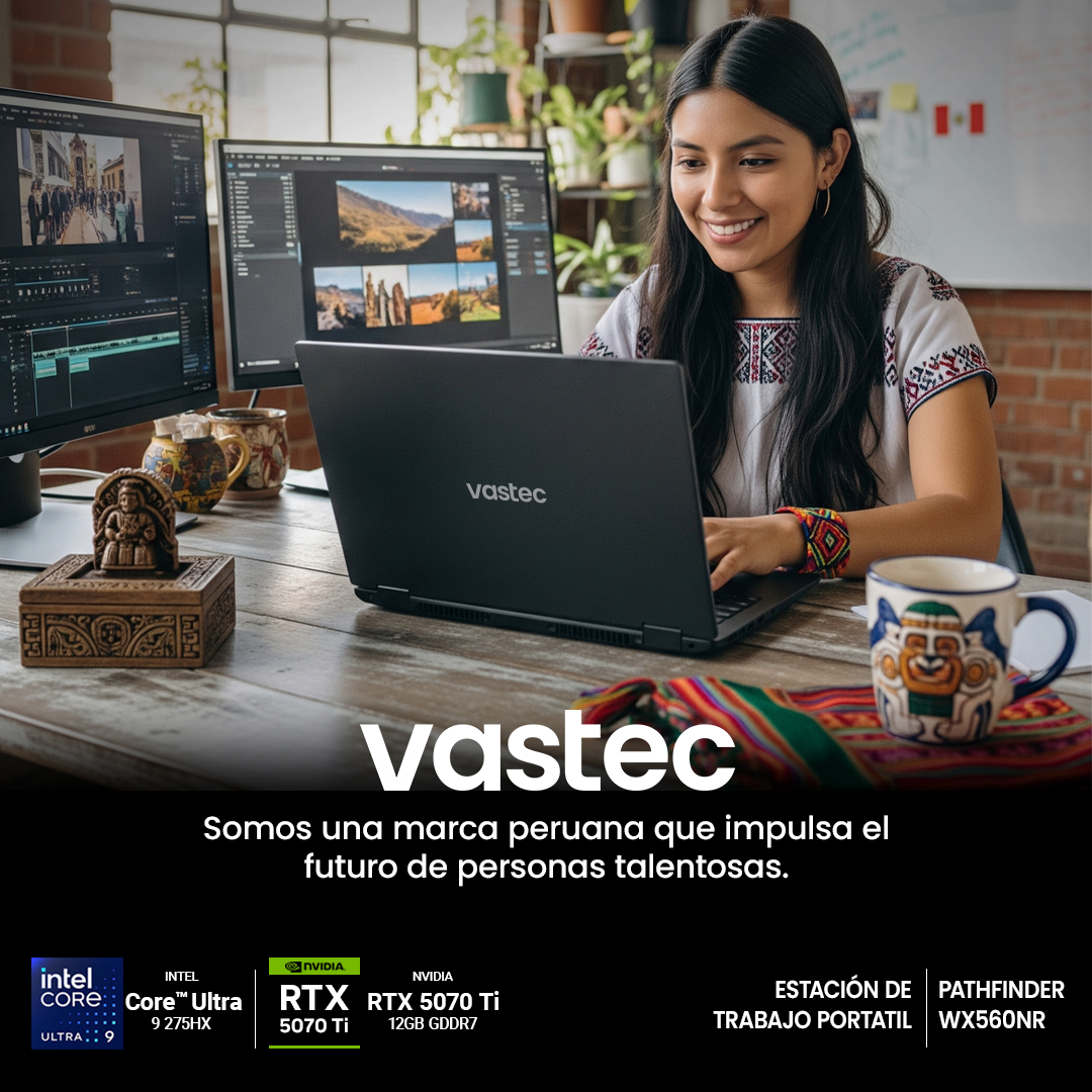 VastecOficial's tweet image. 💻VASTEC PATHFINDER.
Somos una marca peruana🇵🇪que impulsa el esfuerzo que nuestra gente talentosa e innovadora, dejando huella en el mundo digital. construimos el futuro. ¿Tienes una idea? ¡Es tiempo de darle vida! 
🔗acortar.link/nLVyHr
#Vastec #IntelCoreUltra9