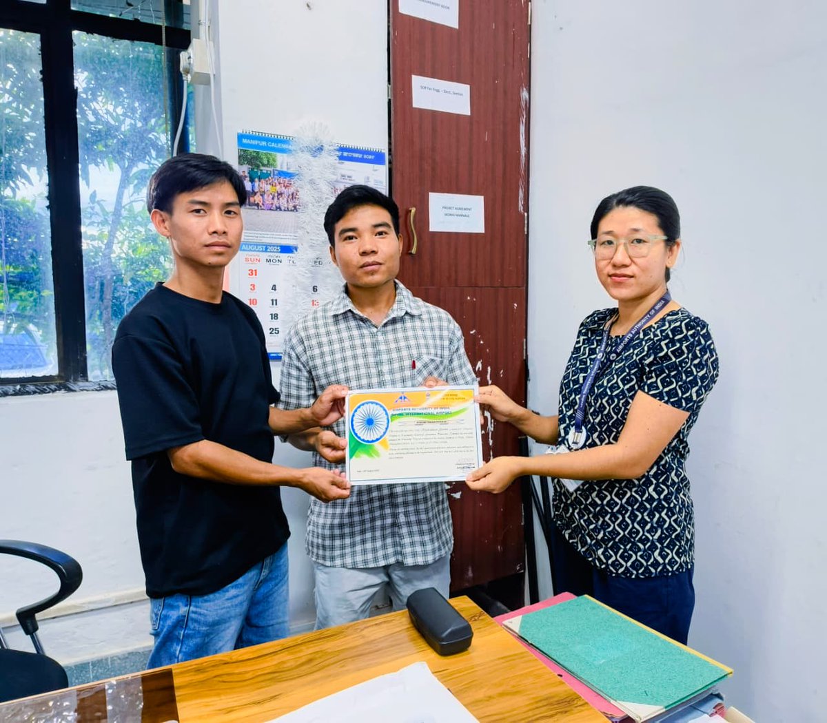 AAI IMPHAL AIRPORT (@imphalapd) on Twitter photo 3 students of Govt. Polytechnic, Takyelpat (6th Sem, Electrical Engg.) completed their internship at Imphal Airport — a journey of learning, growth & aviation exposure! ✈️🎓 #ImphalAirport #SkillDevelopment <a href="/AAI_Official/">Airports Authority of India</a> <a href="/aairedner/">Regional Executive Dir. AAI, North-East Region</a> <a href="/MoCA_GoI/">MoCA_GoI</a> 3 students of Govt. Polytechnic, Takyelpat (6th Sem, Electrical Engg.) completed their internship at Imphal Airport — a journey of learning, growth & aviation exposure! ✈️🎓 #ImphalAirport #SkillDevelopment <a href="/AAI_Official/">Airports Authority of India</a> <a href="/aairedner/">Regional Executive Dir. AAI, North-East Region</a> <a href="/MoCA_GoI/">MoCA_GoI</a>