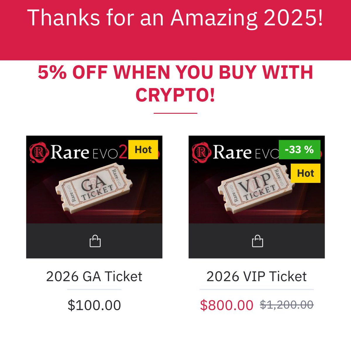 EPOCH (@epochpool) on Twitter photo Use code EPOCH for 10% off!
<a href="/RareEvo/">Rare Evo: A Blockchain Event</a> Use code EPOCH for 10% off!
<a href="/RareEvo/">Rare Evo: A Blockchain Event</a>