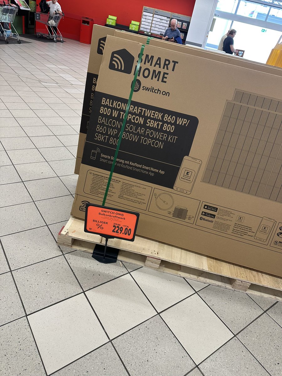 FYI Kaufland hat Balkonkraftwerke für 229€ :)