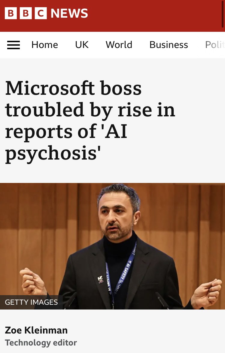 it’s probably fine that disordered and self-aggrandizing generative AI is being forced upon the entire population