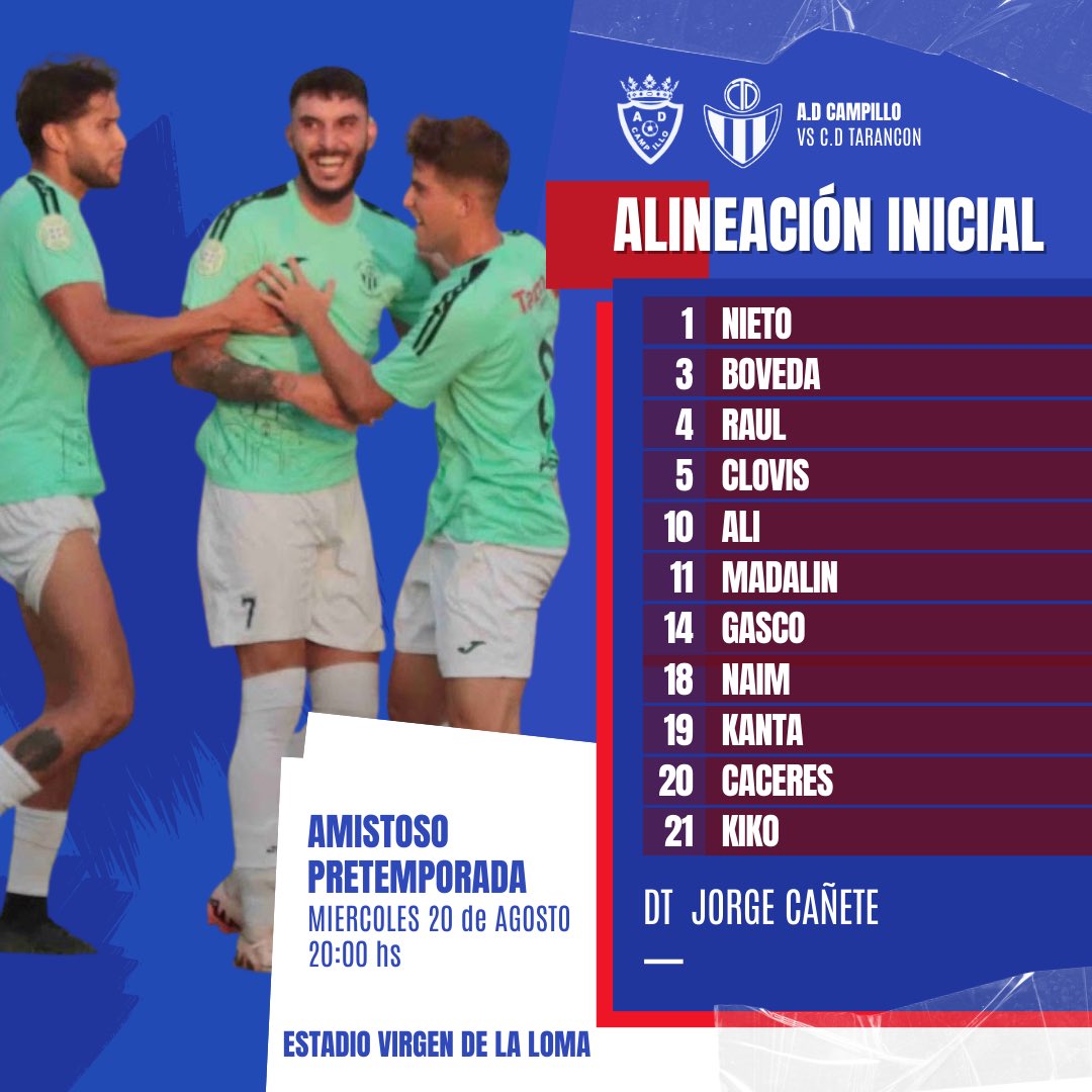 💙🤍 ¡Ya tenemos a los 11 guerreros que saltarán al campo!
Ellos ponen el esfuerzo, el corazón y el fútbol…🙌🏼🔥⚽️
#VamosEquipo #OrgulloAzulYBlanco