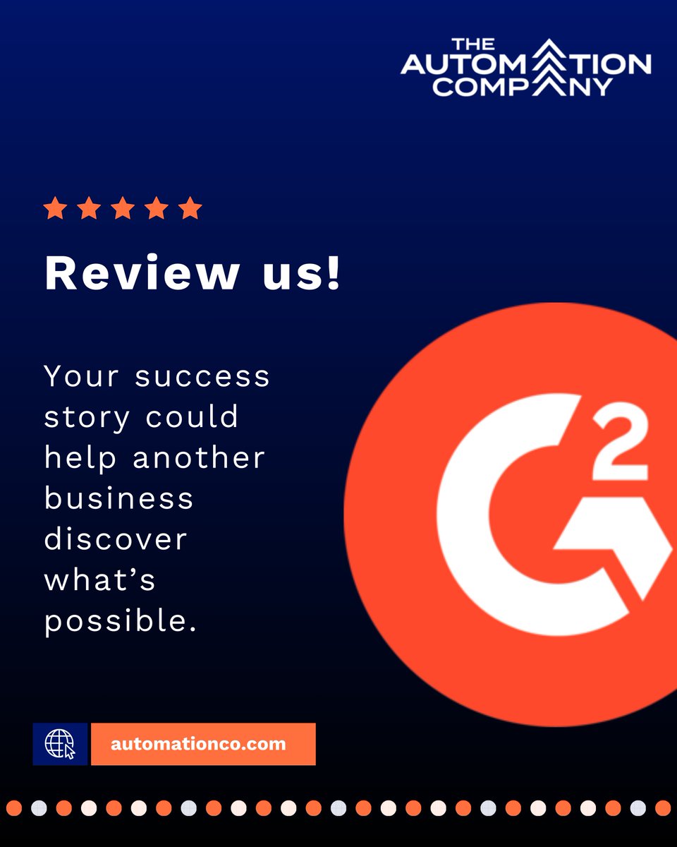 automationcomp's tweet image. Cut manual work by 75%? Faster lead response times? Seamless revenue operations?
If our automation solutions transformed how your team works, share that story on G2: tinyurl.com/tacg2.
Your success helps other businesses discover what's possible.🚀
#RevOps #AutomationROI