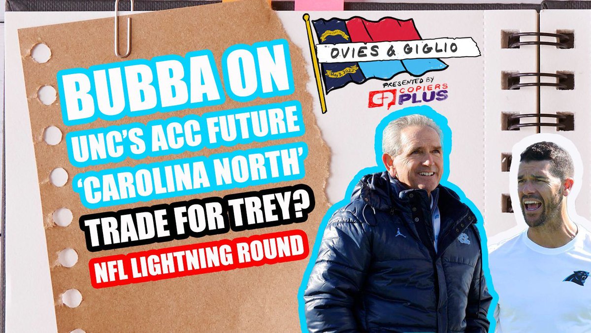 UNC AD Bubba Cunningham on ACC future, 'Carolina North', Bill Belichick and Hubert Davis | Should the Carolina Panthers trade for Trey Hendrickson? | Shopping cart archery | 8.20 linktr.ee/ogtrianglemedia