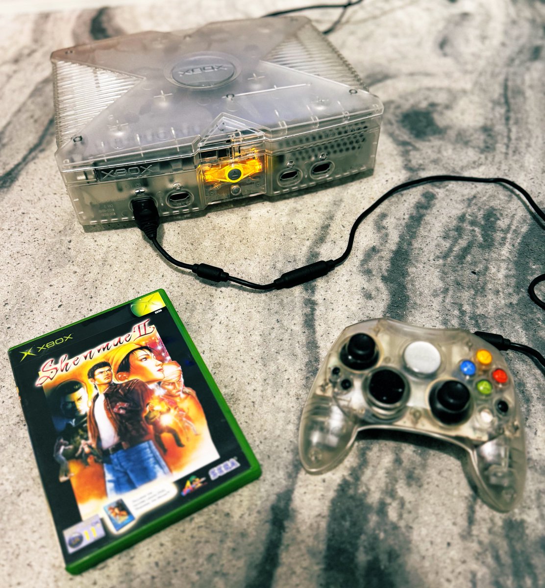 Playing Shenmue 2x on the original Xbox feels right and incredibly nostalgic. I remember playing the demo disc over and over again back in the day till I bought the game on release. 

#LetsGetShenmue4 
#Xbox
