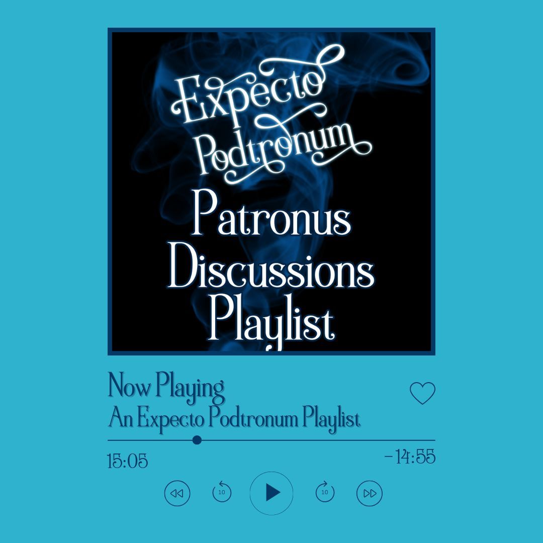 Want to relive our discussion episodes while you wait for Season 2? We have a playlist for that! linktr.ee/expectopodtron… #ExpectoPodtronum #Patronus #SpotifyPlaylist #ExpectoPatronum