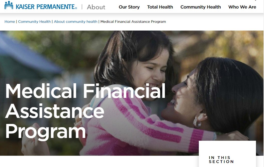 Our Medical Financial Assistance Program helps eligible patients cover the cost for some medical services. Visit k-p.li/4lgshiE for more details on what it covers and eligibility information.