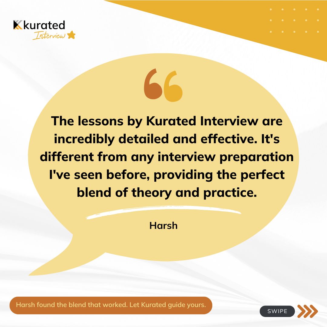 kuratedai's tweet image. Harsh didn’t want generic advice.
Kurated gave him practical, powerful prep.

🔥 Ready to go deeper?
→ buff.ly/EcXN4Qq 

#InterviewTraining #PracticalPrep #KuratedInterview