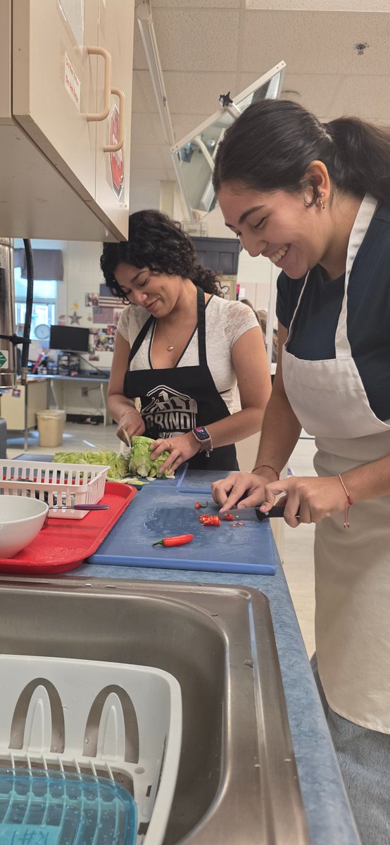 Being Level 1 is not stopping the FACS students. These students are confident and loving the experience of cooking! #CTAEDelivers #WHSCTAE #1Woodstock