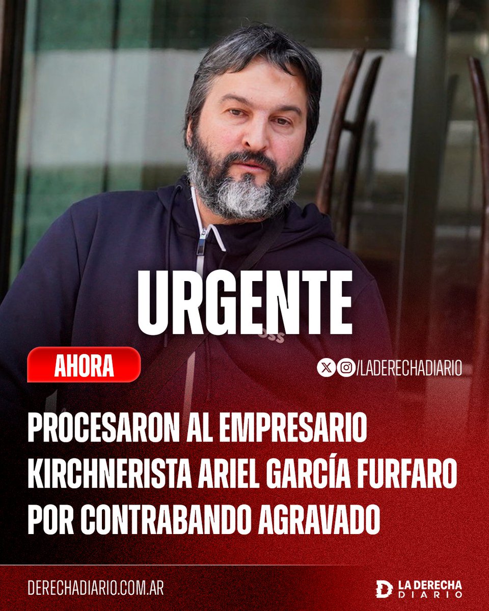 MajulLuisOK's tweet photo. 🔥 PROCESARON al empresario kirchnerista ARIEL GARCÍA FURFARO por contrabando agravado‼️ 

👉🏻 FALSIFICÓ documentación de pago por maquinaria china en 2022. Declaró que pagó $5 millones de dólares cuando en realidad fué USD $500.000 💰

¿BANCÁS ESTA DECISIÓN? 

1- SI ✅ 
2- NO ❌ https://t.co/gpG5FmUk0J