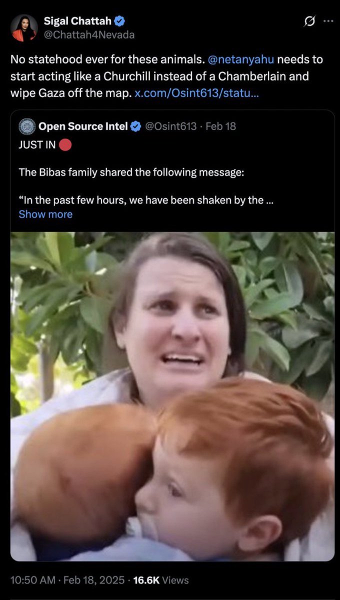 From the now-deleted personal account of Sigal Chattah, the Israeli-born US Attorney who let Israeli pedophile Tom Artiom Alexandrovich leave the United States after his arrest. I wonder if Miriam personally chose her for Trump, or if he just found an Israeli agent on his own