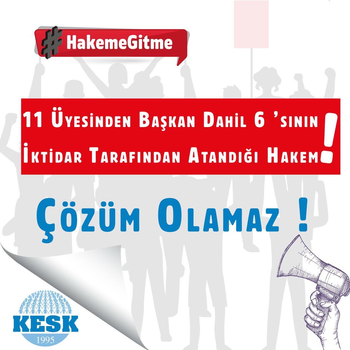 Hakem heyeti çözüm olamaz!
#HakemeGitme