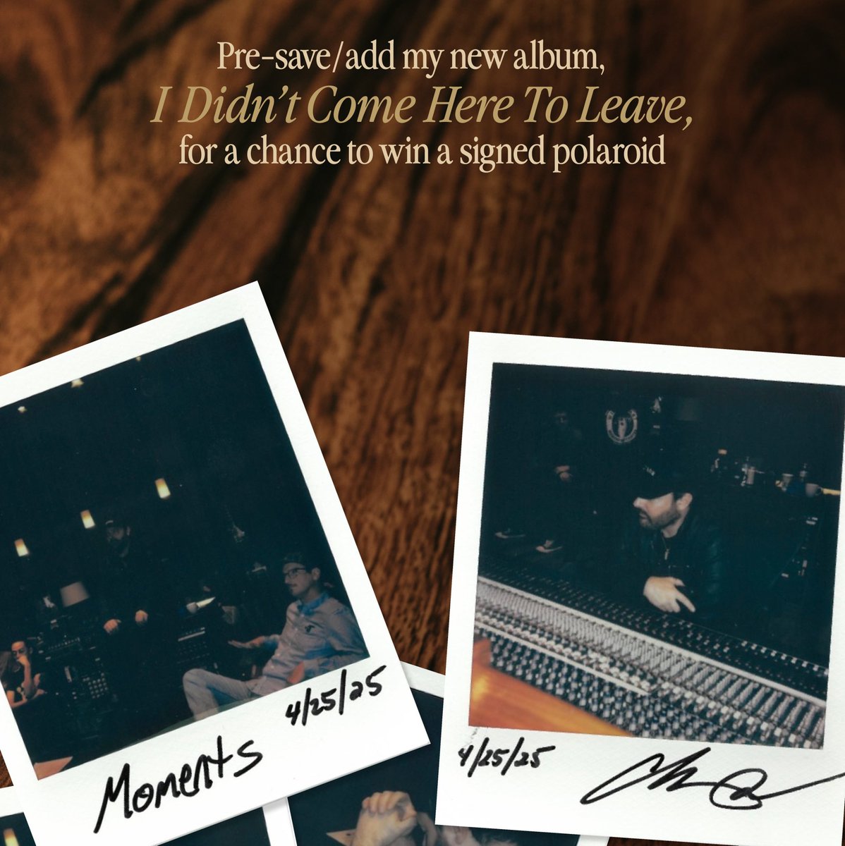 Enter for a chance to win polaroids from the making of my new album I Didn’t Come Here To Leave! 

orcd.co/cysweeps