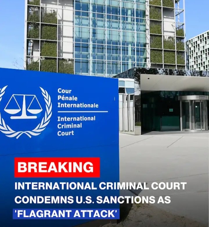 TimberlakeAbdi's tweet photo. International Criminal Court has issued a powerful condemned of sanctions imposed by the United States against its top officials. #ICC #GazaStarving https://t.co/bGAE9C4jr2