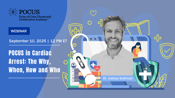 Join us on September 10 at 12PM ET for a webinar with  Dr. Joshua Guttman, Peachtree POCUS! Learn how to use ultrasound in cardiac arrest care, identify reversible causes, and apply best practices for integrating POCUS with ACLS. 

Register today! hubs.li/Q03Dsh6m0