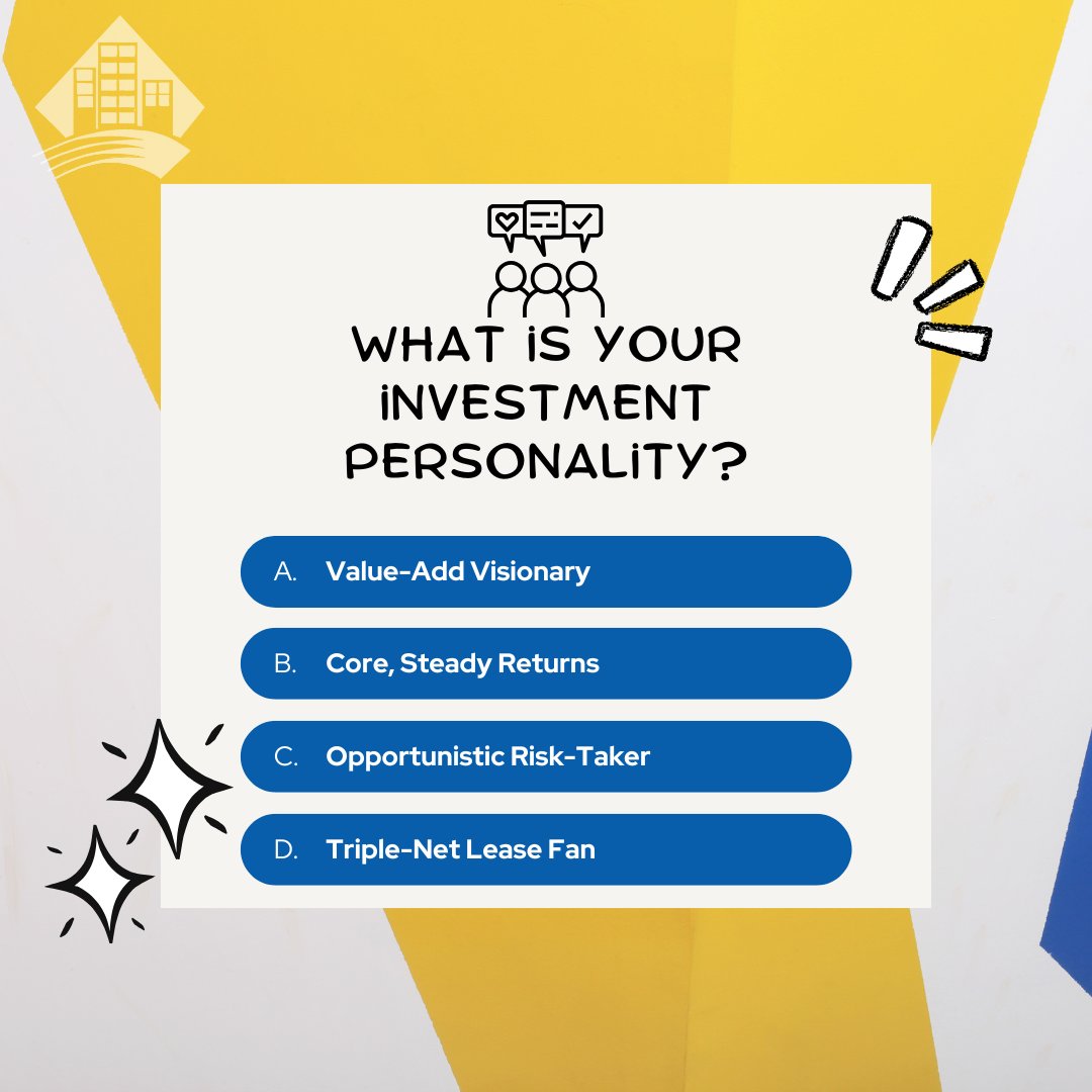 BCCommercialAg's tweet photo. What is your investment personality? 
#CRE #commercialrealestate #investing #investors #beilercampbellcommercial https://t.co/LqCJHboGkV