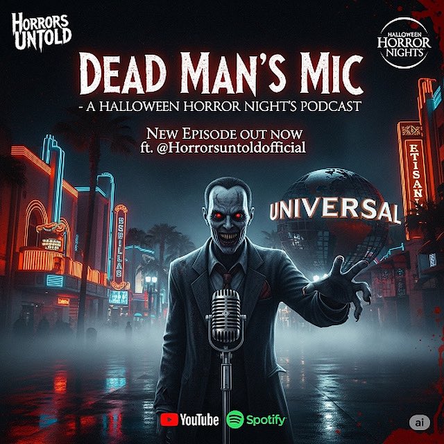Dead Man’s Mic Podcast (@deadmansmicpod) on Twitter photo We are now in the single digit countdown until the start of <a href="/horrornightsorl/">Halloween Horror Nights</a>! We couldn’t be more hyped, and so we’ve put one down with @horrorsuntoldofficial 🔥🎯 Be sure to go check it out!
#HHN34 | #DeadmansmicPOD
open.spotify.com/show/6VpYh6uo7… We are now in the single digit countdown until the start of <a href="/horrornightsorl/">Halloween Horror Nights</a>! We couldn’t be more hyped, and so we’ve put one down with @horrorsuntoldofficial 🔥🎯 Be sure to go check it out!
#HHN34 | #DeadmansmicPOD
open.spotify.com/show/6VpYh6uo7…