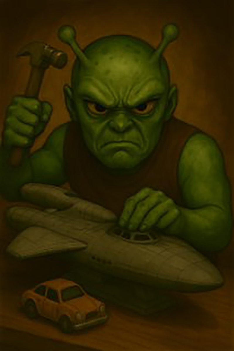 UR#10 / The Unseen Race #collection on <a href="/objktcom/">objkt</a> 
He is a repairman.
price:0.28 #tezos 1/1
link🖇️
objkt.com/tokens/KT1Huyk…

#NFTs #NFTCommunity #NFTArt #NFTDrop #NFTartist #NFT_Shill #tezosart #TezosArts #tezoscommunity