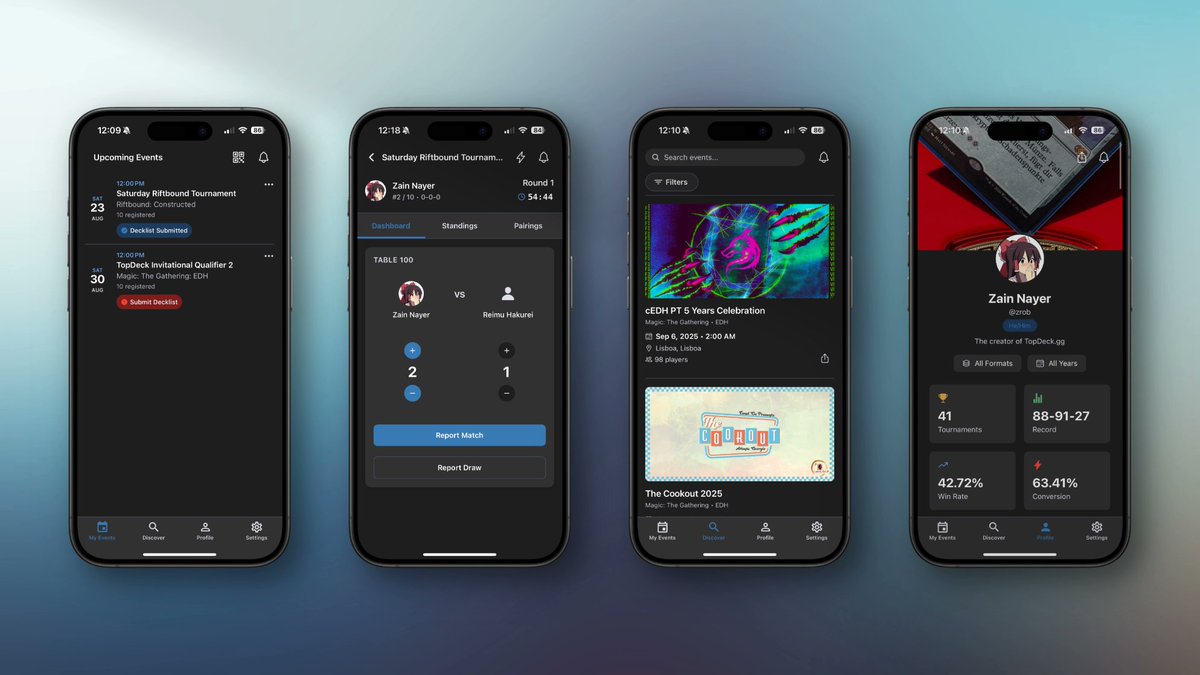 mikeyjh72's tweet image. The TopDeck app just got a major facelift. Tons of new functionality was added with this update and it's better than ever! Available on both Android and iPhone!