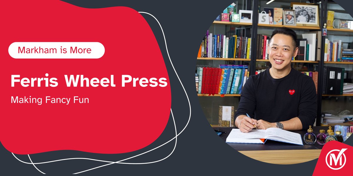 If fountain pens conjure images of yesteryear, Ferris Wheel Press <a href="/FWPStationery/">Ferris Wheel Press</a> founder Raymond Yu is out to change your perspective with vibrant inks and playful pen design.
Full article: markhambusiness.ca/news-events/ne…
#MarkhamisMore #MarkhamBusiness