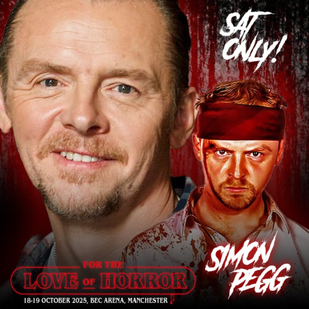 For the Love of Horror (@ftlohorror) on Twitter photo TICKET WARNING 
Simon Pegg photo ops are now extremely limited, get yours before they are gone now at
fortheloveofhorroruk.com
#SimonPegg #ShaunofTheDead #StarTrek #ComicCon #Manchester #ForTheLoveofHorror TICKET WARNING 
Simon Pegg photo ops are now extremely limited, get yours before they are gone now at
fortheloveofhorroruk.com
#SimonPegg #ShaunofTheDead #StarTrek #ComicCon #Manchester #ForTheLoveofHorror