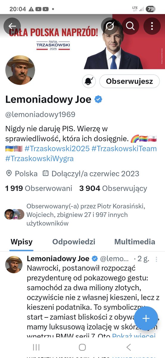 Maria Zielinska (@mariazielinsk16) on Twitter photo ‼️‼️‼️‼️POLECAJKA ‼️‼️‼️‼️
MAM TU GOŚCIA KTÓREGO WPISY SĄ REWELACYJNE <a href="/lemoniadowy1969/">Lemoniadowy Joe</a>
Bardzo dobre przemyślenia, diagnozy i wyciąganie wniosków
Jego zasiegi są marne a zasługuje na dużo WIĘCEJ
Proszę o Follow I RT ‼️‼️‼️‼️
To nie jest Follow za Follow ‼️‼️‼️‼️POLECAJKA ‼️‼️‼️‼️
MAM TU GOŚCIA KTÓREGO WPISY SĄ REWELACYJNE <a href="/lemoniadowy1969/">Lemoniadowy Joe</a>
Bardzo dobre przemyślenia, diagnozy i wyciąganie wniosków
Jego zasiegi są marne a zasługuje na dużo WIĘCEJ
Proszę o Follow I RT ‼️‼️‼️‼️
To nie jest Follow za Follow
