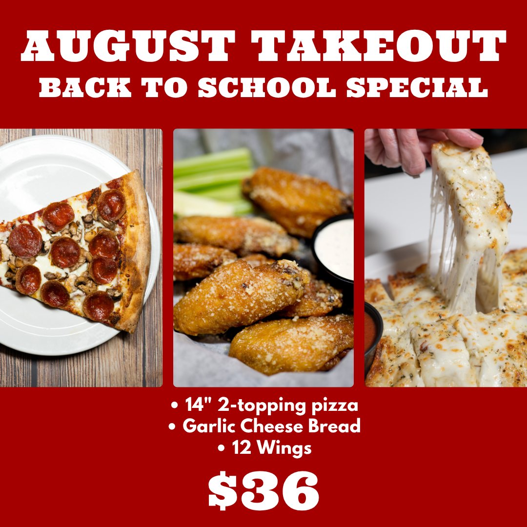 thewildace's tweet photo. Don't feel like cooking tonight?

Take advantage of our August takeout special! https://t.co/33xEchh3AB