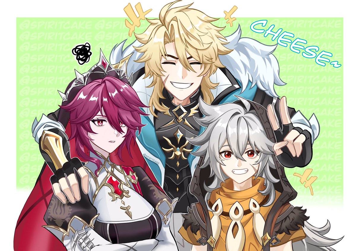 Family Photo #Varka #Razor #Rosaria #genshinimpact #mondstat