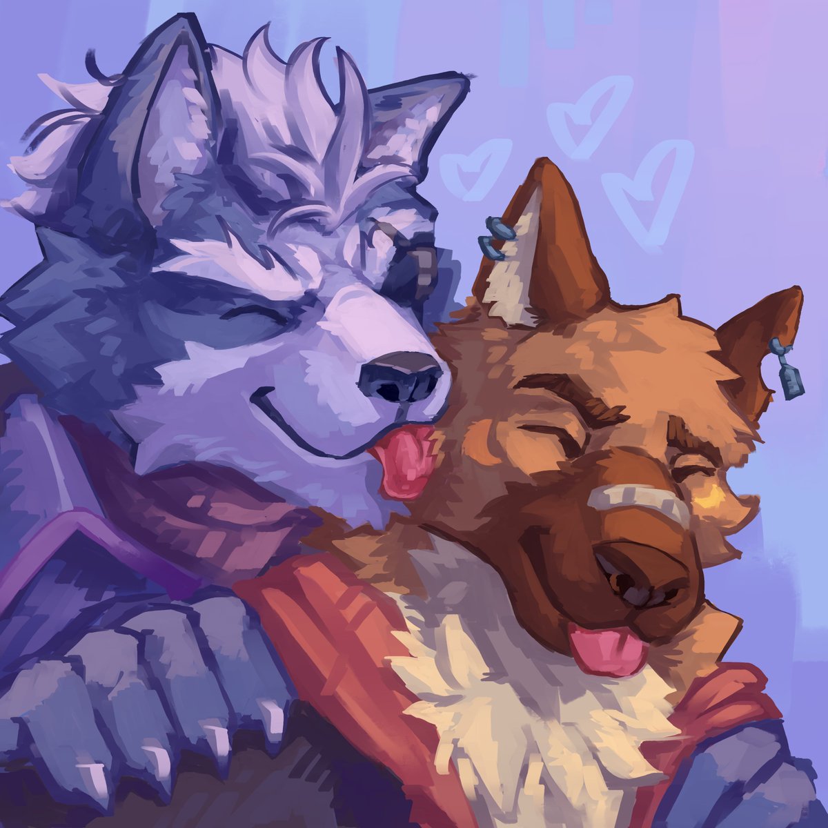 Wolf O'Donnell's kiss☺️
for <a href="/SipcyShepherd/">🌶️ Spicy Shepherd🌶️</a>❤️
#furryart